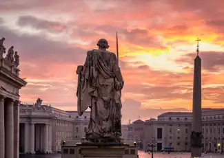 教皇觐见和圣彼得大教堂。导游介绍, 罗马, 意大利, Vatican City Pass.