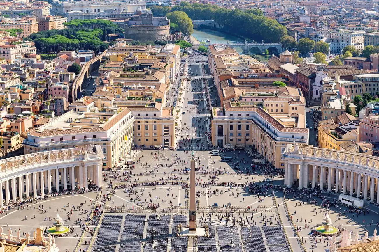 教皇觐见和圣彼得大教堂。导游介绍, 罗马, 意大利, Vatican City Pass.
